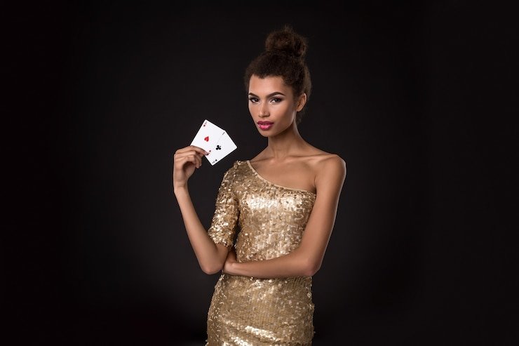 Layar permainan Baccarat live di skyrim dengan dealer dan kartu terlihat jelas